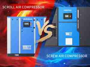 Compresor de aire scroll vs. compresor de aire de tornillo