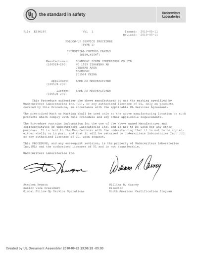 UL Certification